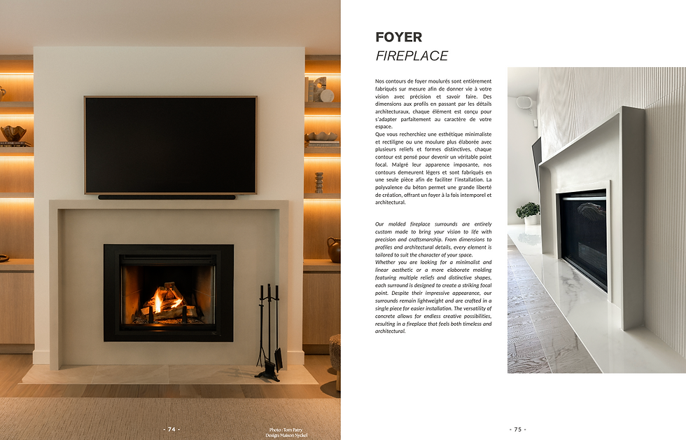 Balux Look book pages 74-75 Fireplace surrounds