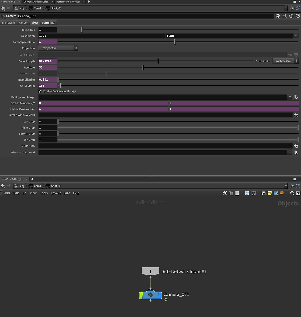 Alembic Archive node in Houdini, used to import camera data as an alembic instead of FBX