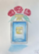 Watercolour Perfume Bottle