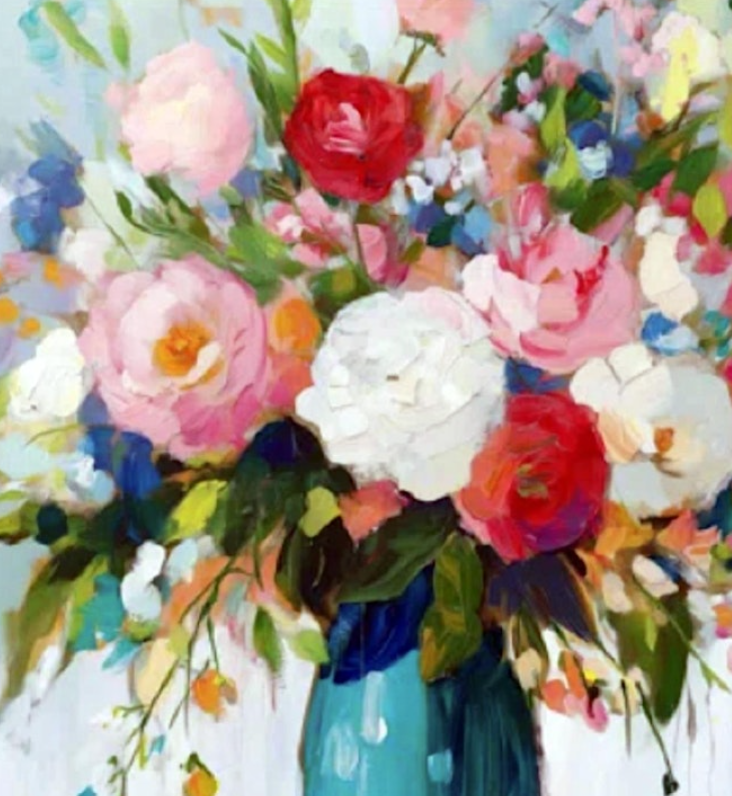 Dancing Blooms Arcylic Art Class