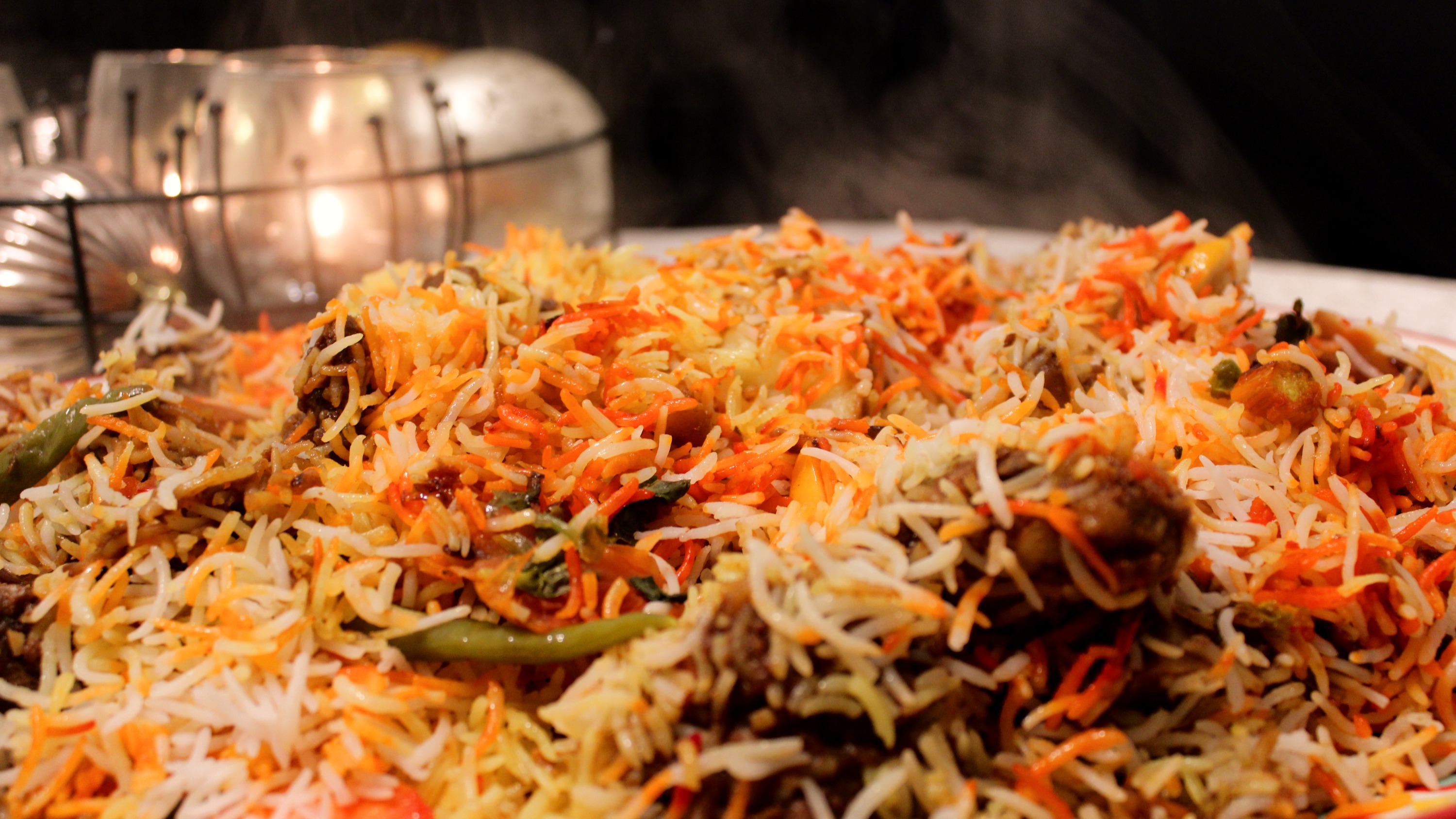 Arranged Food and Objects