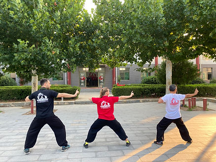 Training at Shaolin Kung fu school