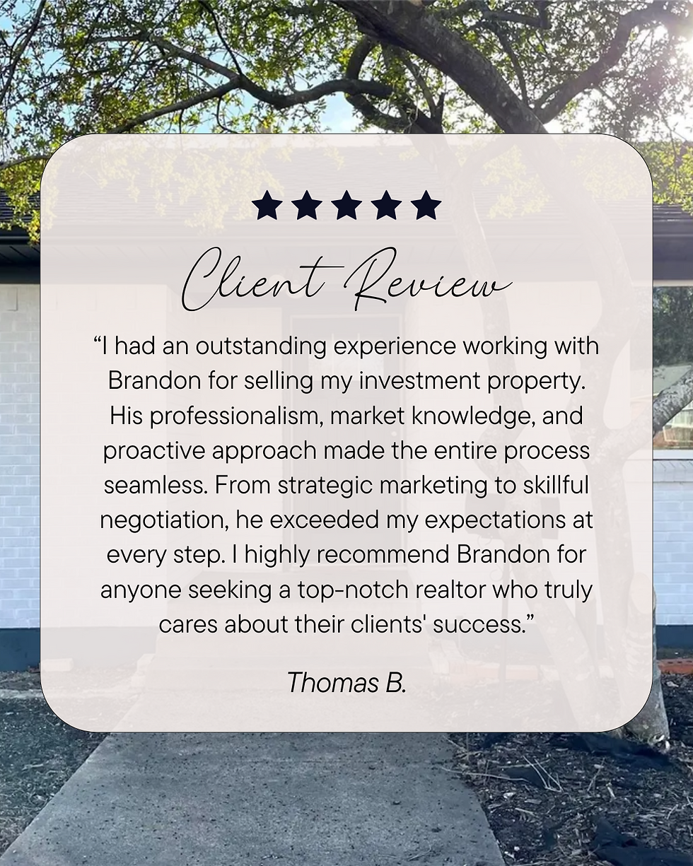 Exceeding Expectations: A Seamless Sale for Thomas B.