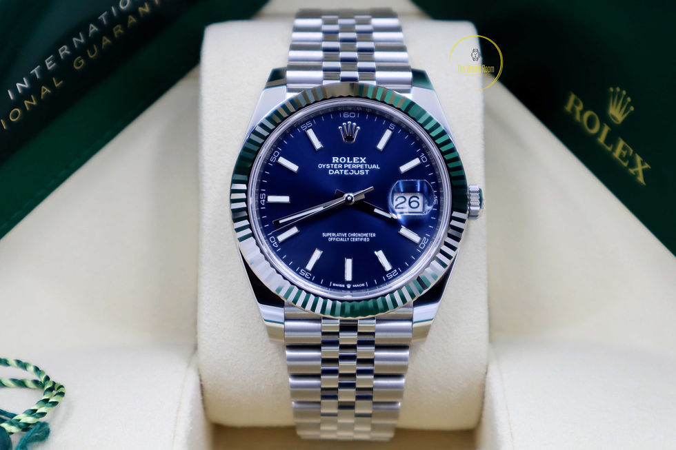 Thumbnail: Rolex Datejust 41 Steel and White Gold Blue Dial - 2021
