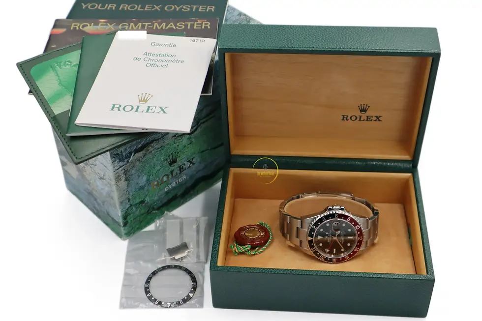 Thumbnail: Rolex GMT-Master II "Coke" 16710 - New Old Stock - 2004