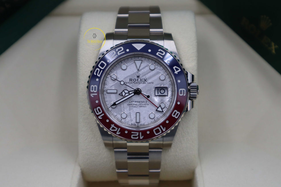 Thumbnail: Rolex GMT-Master II 18kt White Gold "Pepsi" Meteorite Dial - 2023