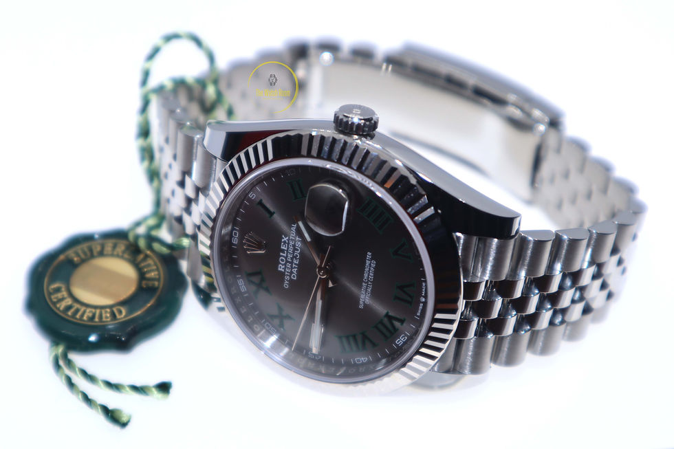 Thumbnail: Rolex Datejust 41 Steel and White Gold Wimbledon Dial - 2020