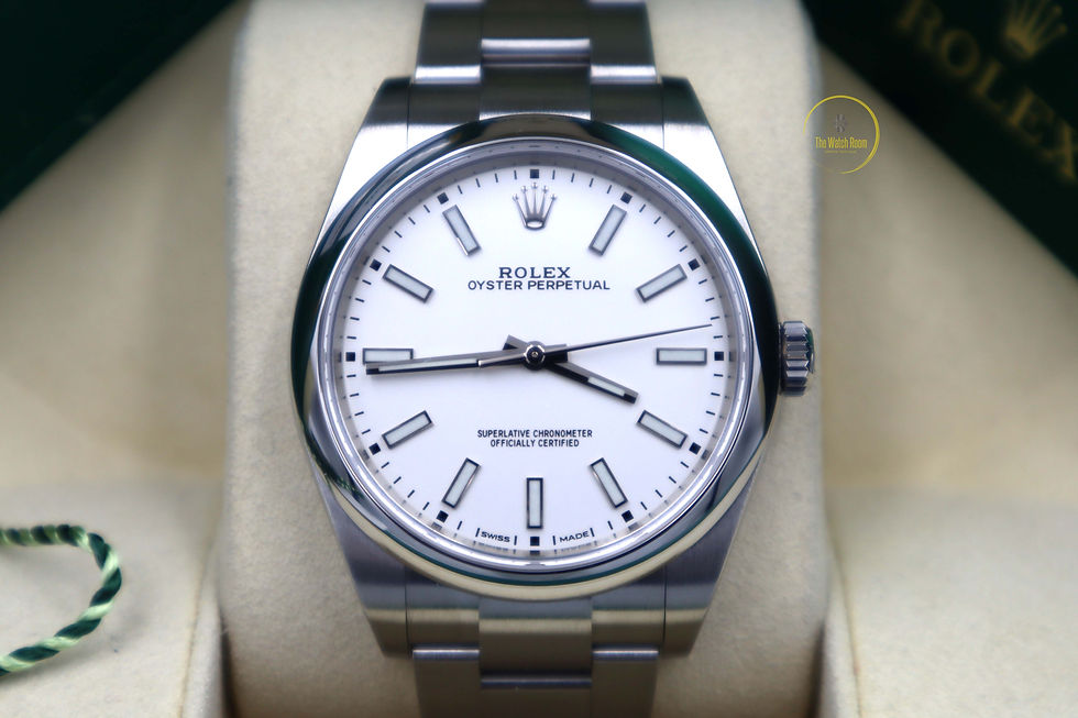 Thumbnail: Rolex Oyster Perpetual 39mm White Dial - 2019
