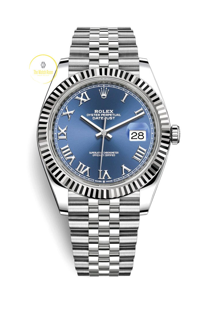 Rolex Datejust 41 Steel and White Gold Blue Roman Dial - 2020
