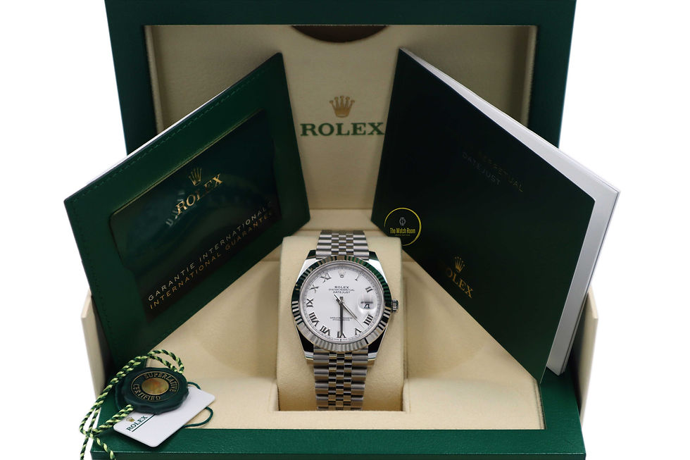 Thumbnail: Rolex Datejust 41 Steel and White Gold White Roman Dial - 2021