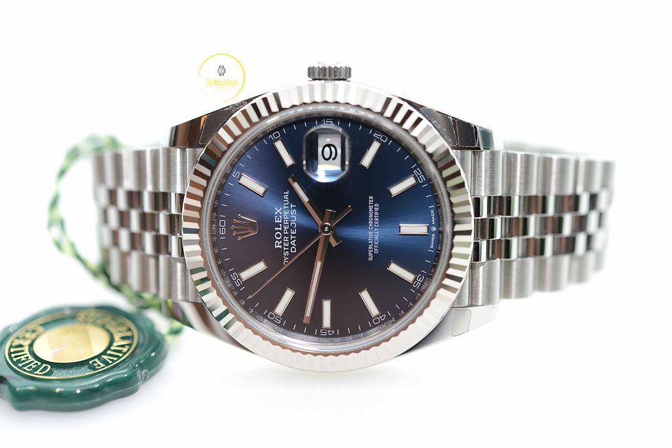 Thumbnail: Rolex Datejust 41 Steel and White Gold Blue Dial - 2021