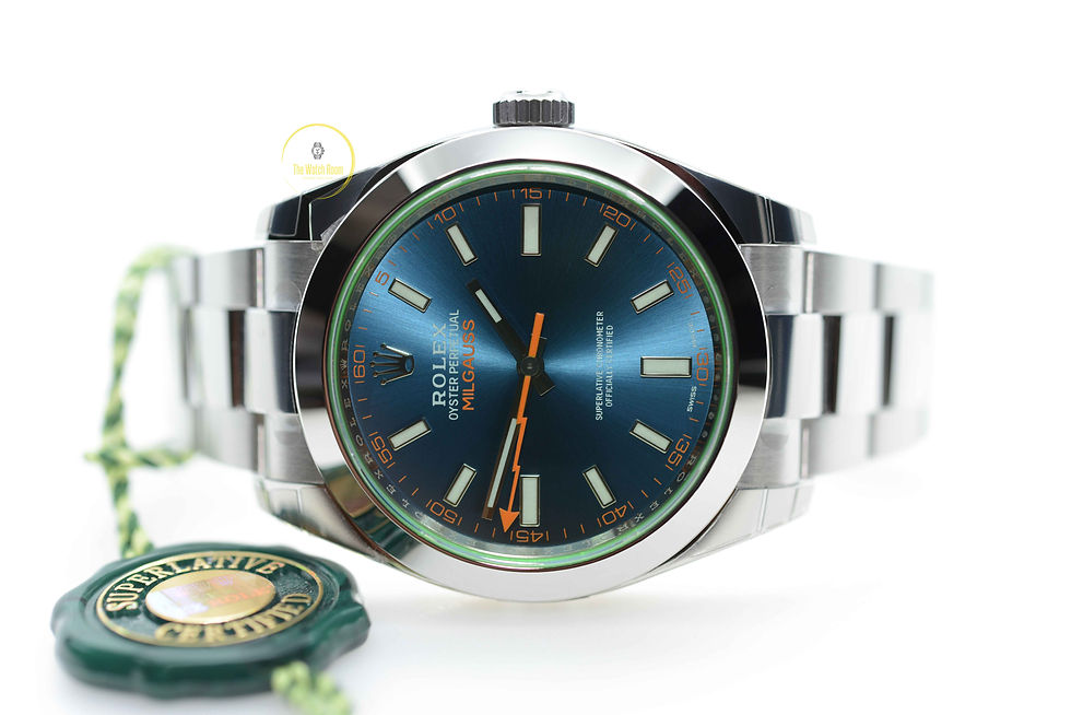 Thumbnail: Rolex Milgauss Z-Blue Dial - 2023 - FULL STICKERS
