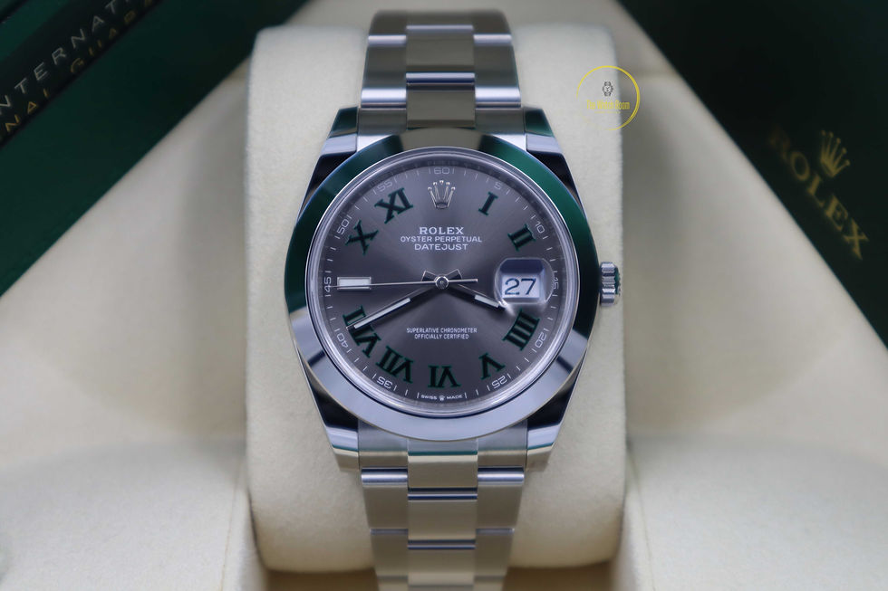 Thumbnail: Rolex Datejust 41 Steel with Wimbledon Dial - 2022
