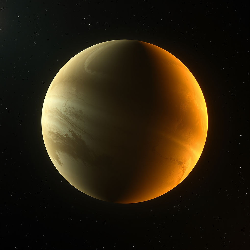 Παγκόσμια άποψη της επιφάνειας της Αφροδίτης από τη NASA, με τα ηφαίστεια και τις πεδιάδες που κρύβονται κάτω από τα πυκνά σύννεφα θειικού οξέος του πλανήτη