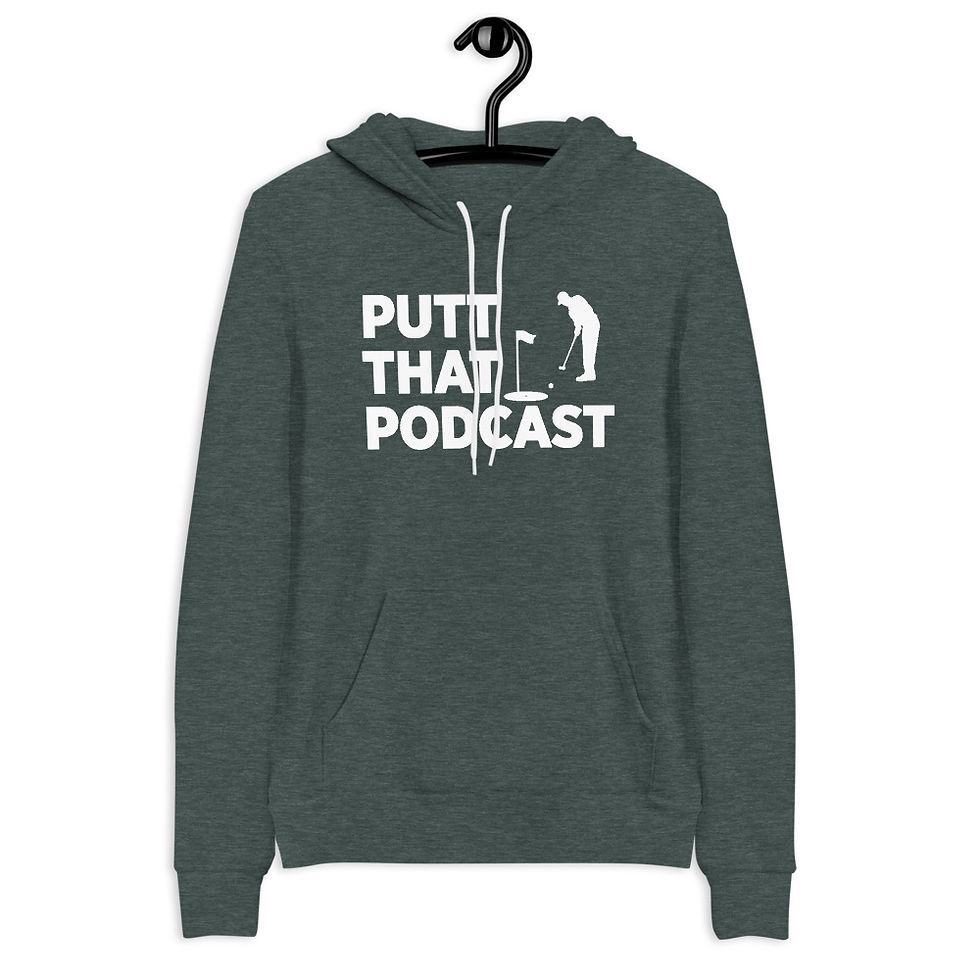 Thumbnail: Putt That Lightweight Heathered Unisex hoodie