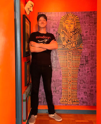 Brent Doty, Brent the Serialist, Brent Andrew Doty, Art, Artist, Collage, Mixed Media, Serialism, USA, Toronto, Canada, King Tut, King Tutankhamun.