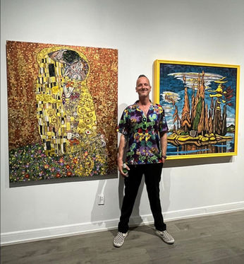 Brent Doty, Brent the Serialist, Brent Andrew Doty, Selfie, Pic, Photo, Picture, Photograph, Art Gallery, Art Exhibition, NYC, USA, Gustav Klimt & Lawren Harris.
