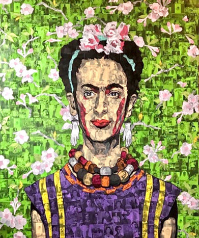 Frida Kahlo, Mexico, USA, Canada, Toronto, NYC, LA, UK, Paris, SOLD, in a private collection, Bent Doty, Brent the Serialist, Brent Andrew Doty.