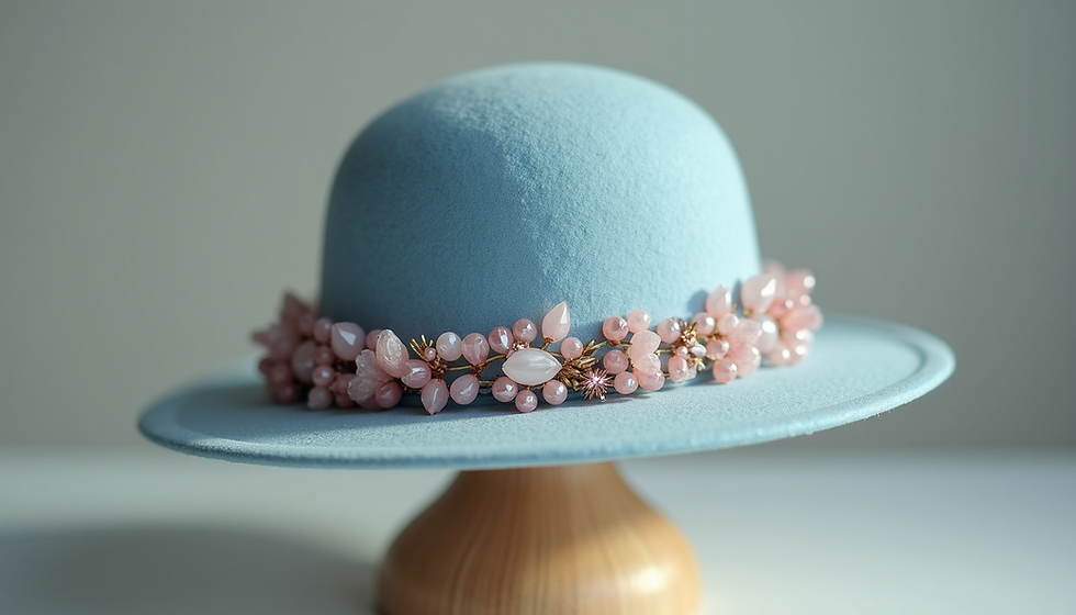 Unique Hand-Crystalized Hats and Bags: Customization Services Available