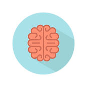 cartoon picture of brain american vs english words