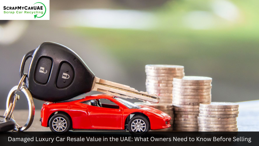 damaged luxury car in UAE