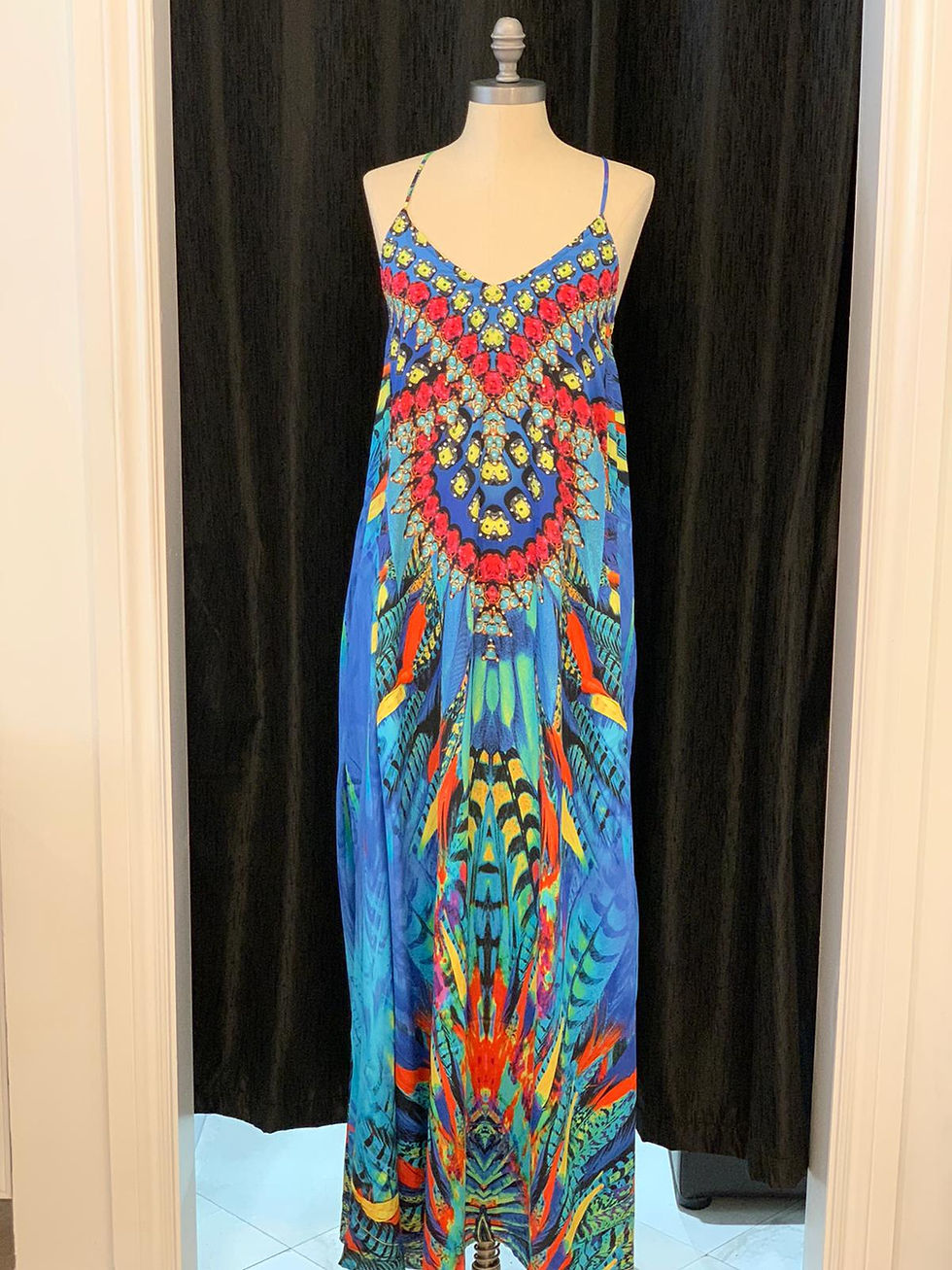 Falcon Feathers T-back Dress