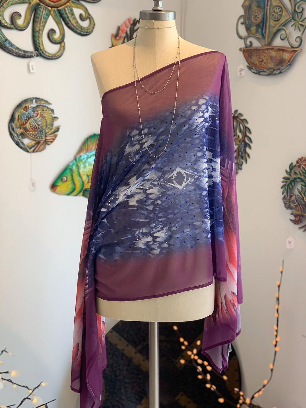 Thumbnail: Mesh Poncho Top