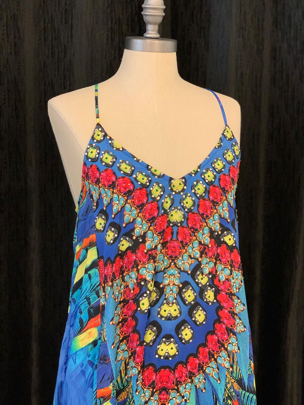 Thumbnail: Falcon Feathers T-back Dress