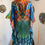 Thumbnail: Watery Floral Short Kaftan