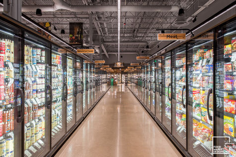 Interior photo of My Fresh Basket, a grocery store located in Spokane, Washington.