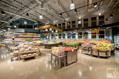 Interior photo of My Fresh Basket, a grocery store located in Spokane, Washington.