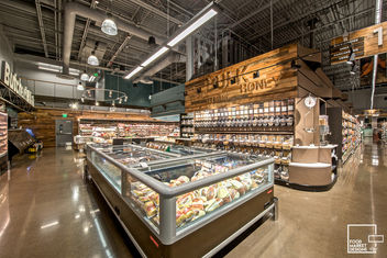 Interior photo of My Fresh Basket, a grocery store located in Spokane, Washington.