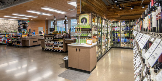 Interior photo of My Fresh Basket, a grocery store located in Spokane, Washington.