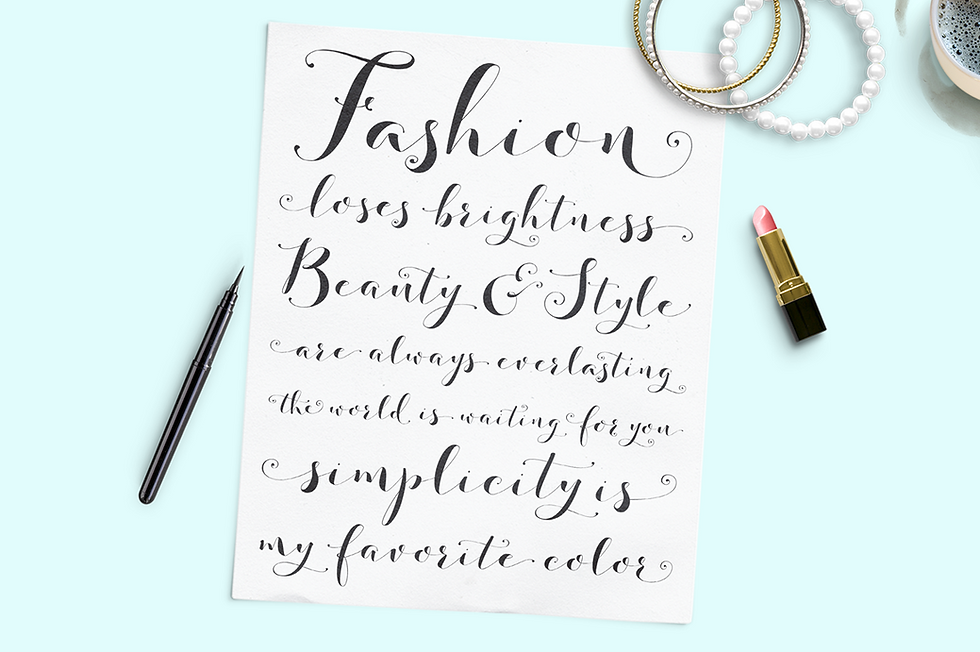 Thumbnail: Emily Spadoni Calligraphy Lettering Script Font Download