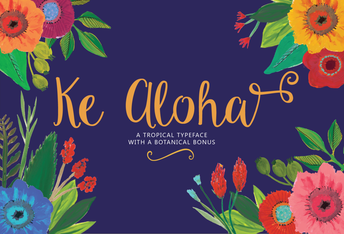 Emily Spadoni Script Font Download Ke Aloha Cursive Hand Lettered Fonts Ornaments