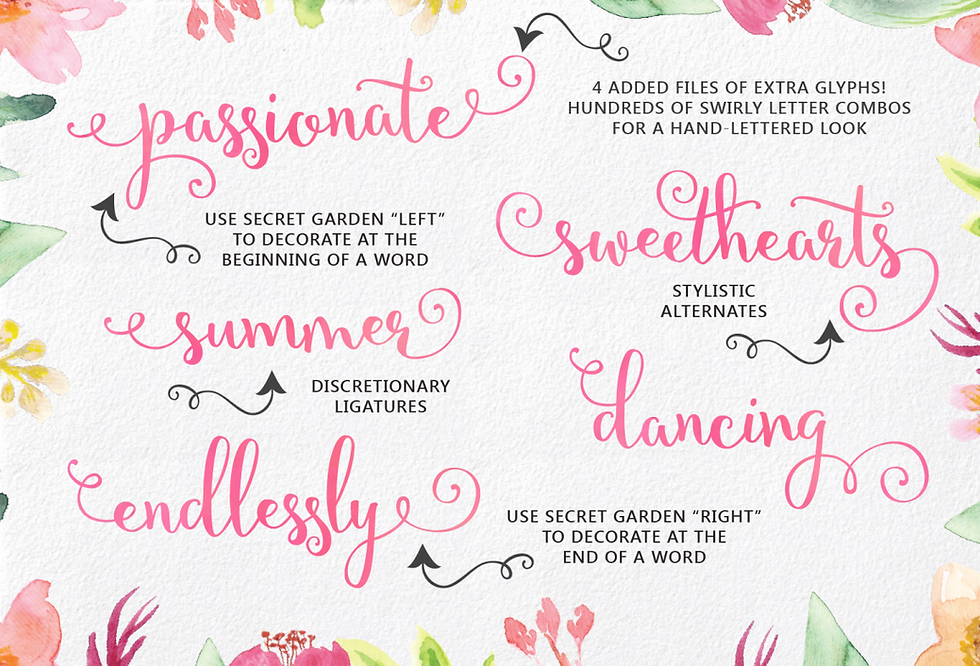 Thumbnail: Emily Spadoni Calligraphy Lettering Swirly Script Cursive Font Download