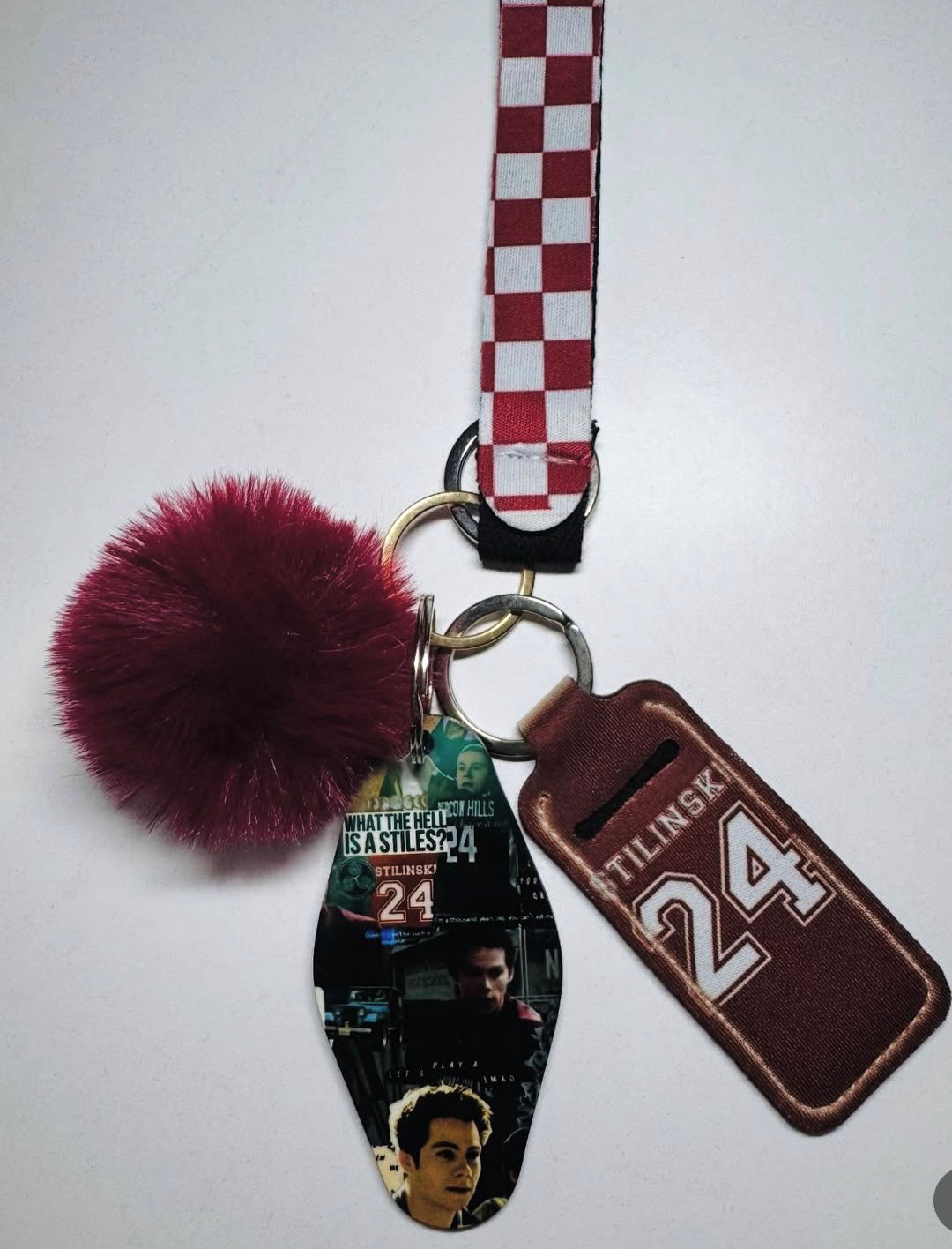 Teen wolf stiles inspired keychain set 