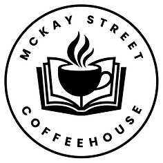 McKay Street logo including a book and a cup of coffee