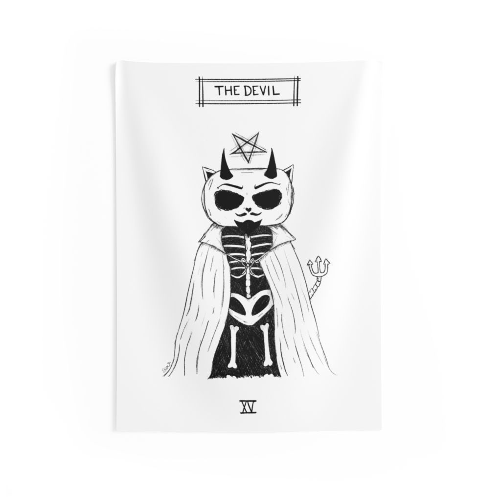 The Devil Tarot Tapestry