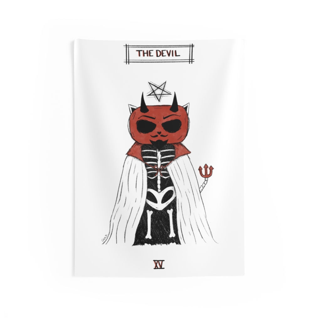 The Devil Tarot Tapestry