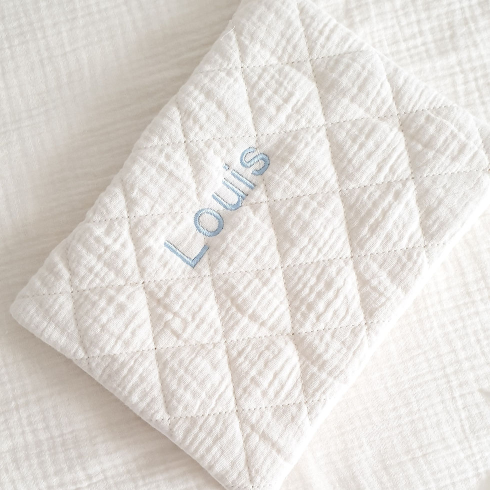 Miniature : Protège carnet de santé | Gaze de coton matelassé