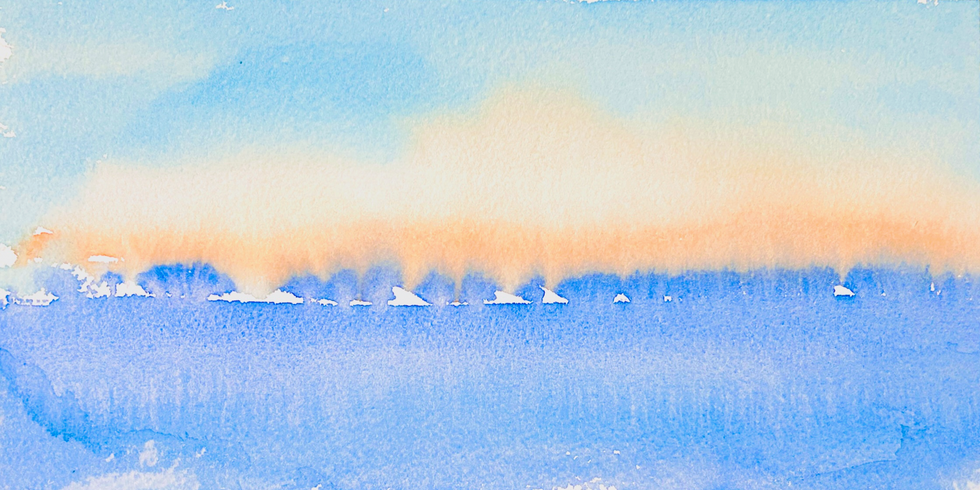 sky and sea Hawaii
paper watercolored 