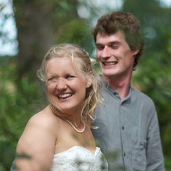 Devon couple on wedding day