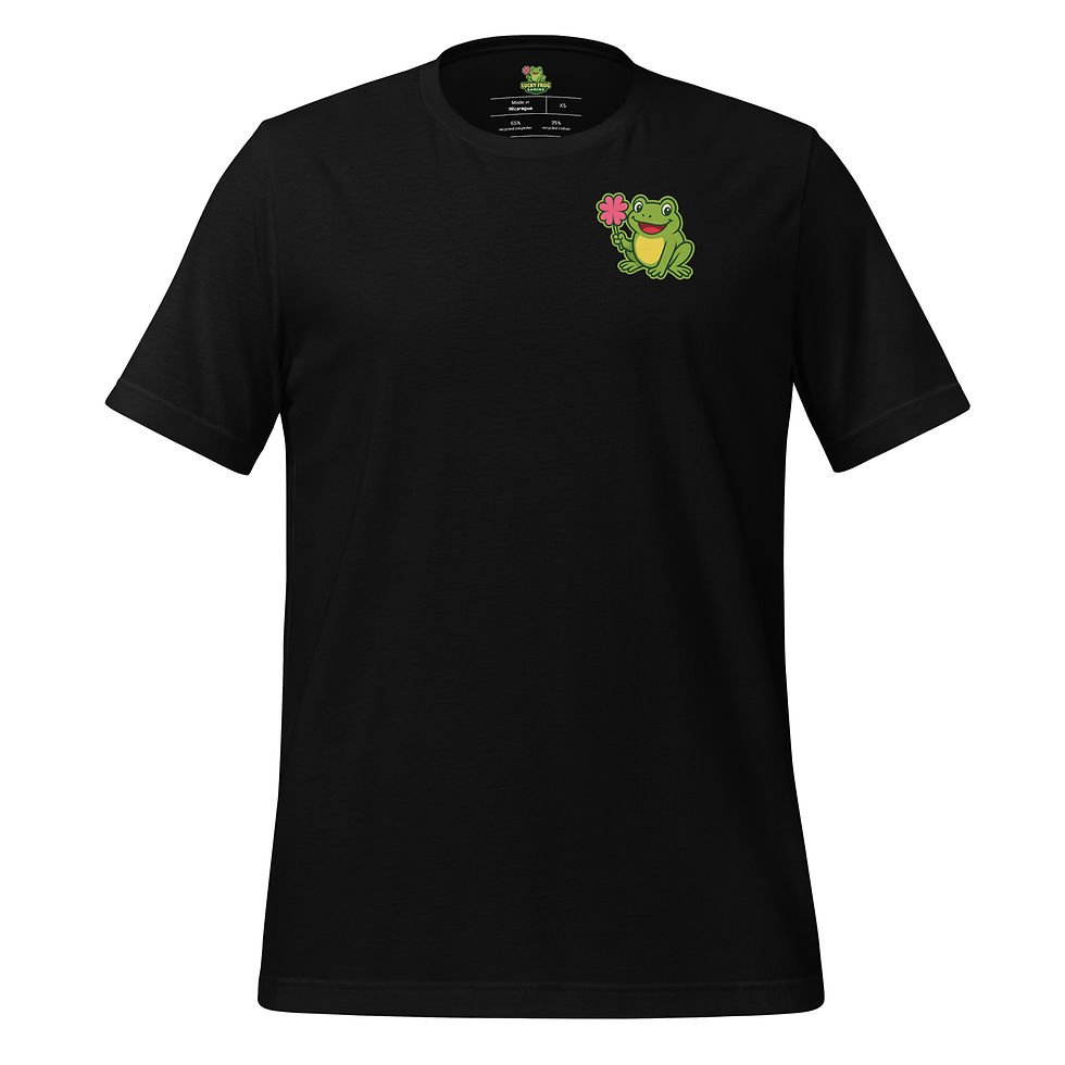 Lucky Frog Logo Printed Unisex Shirt