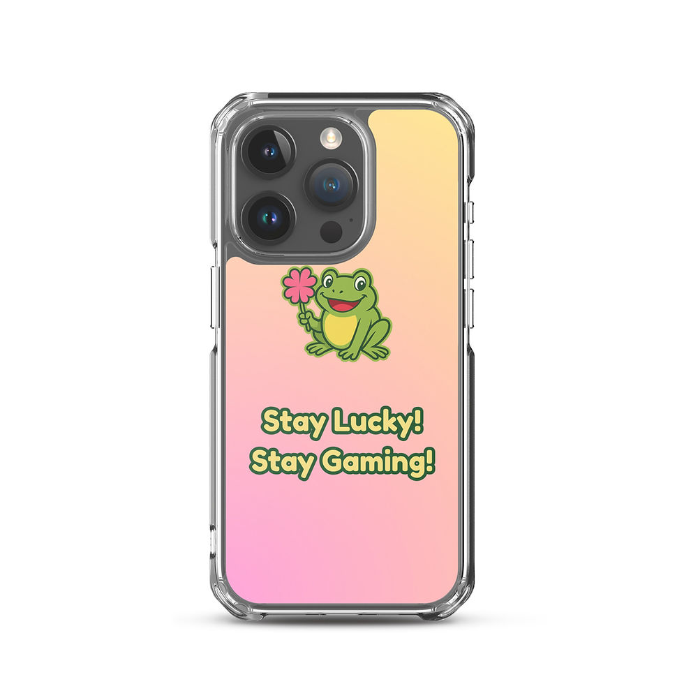 Thumbnail: Stay Lucky Stay Gaming Clear Case for iPhone®