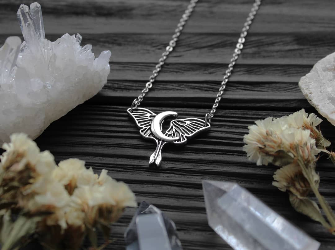LUNA MOTH NECKLACE