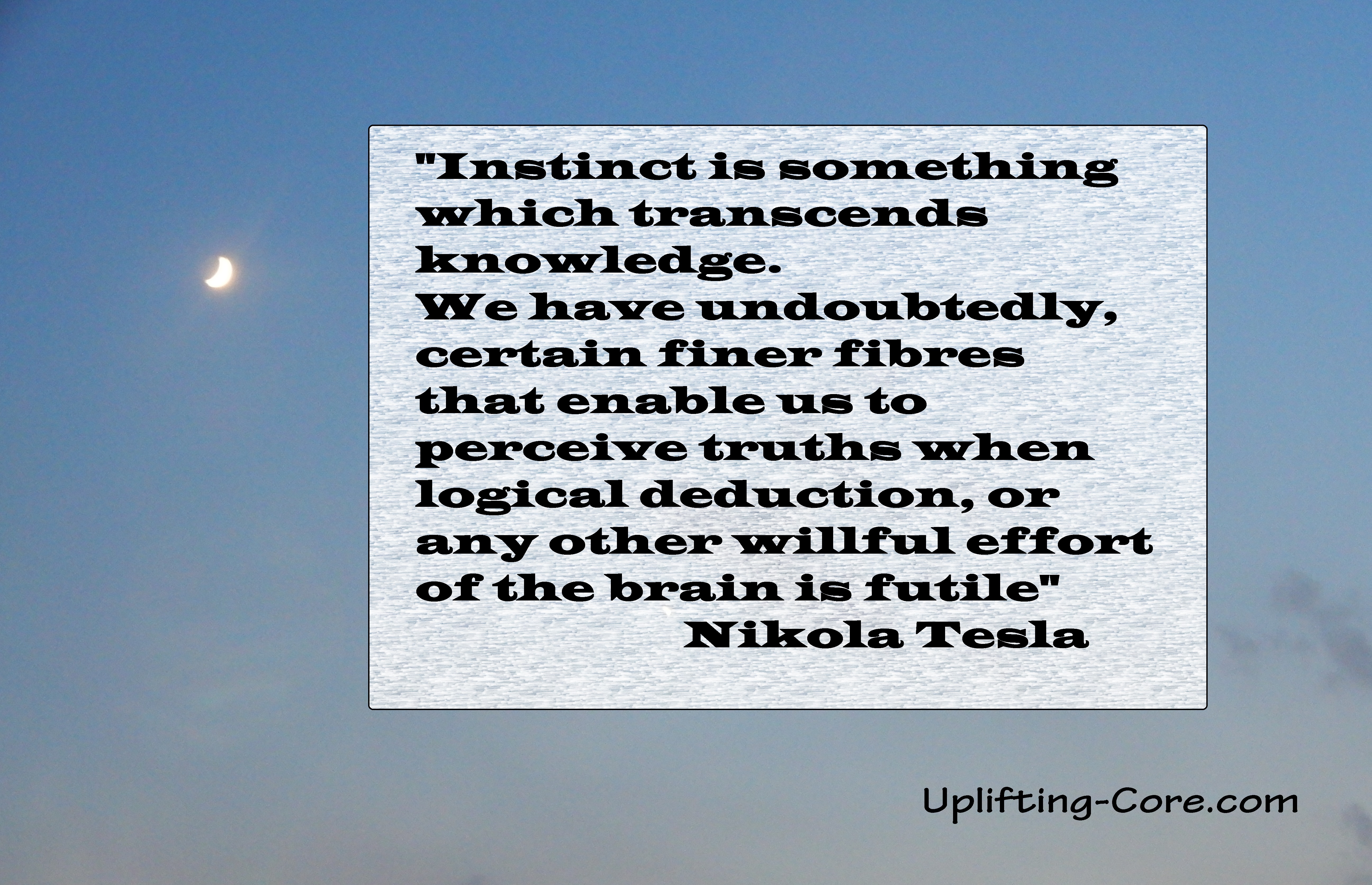 Instinct force of God