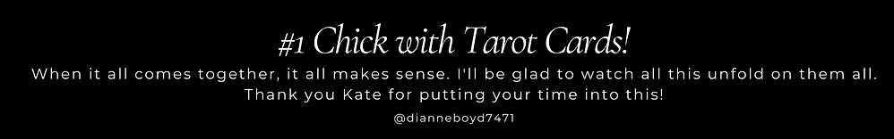 Tarot Testimonial, kate putnam, tarot, energy healing, energy healer, medical intuitive, tarot card reading, psychic medium, chakra clearing