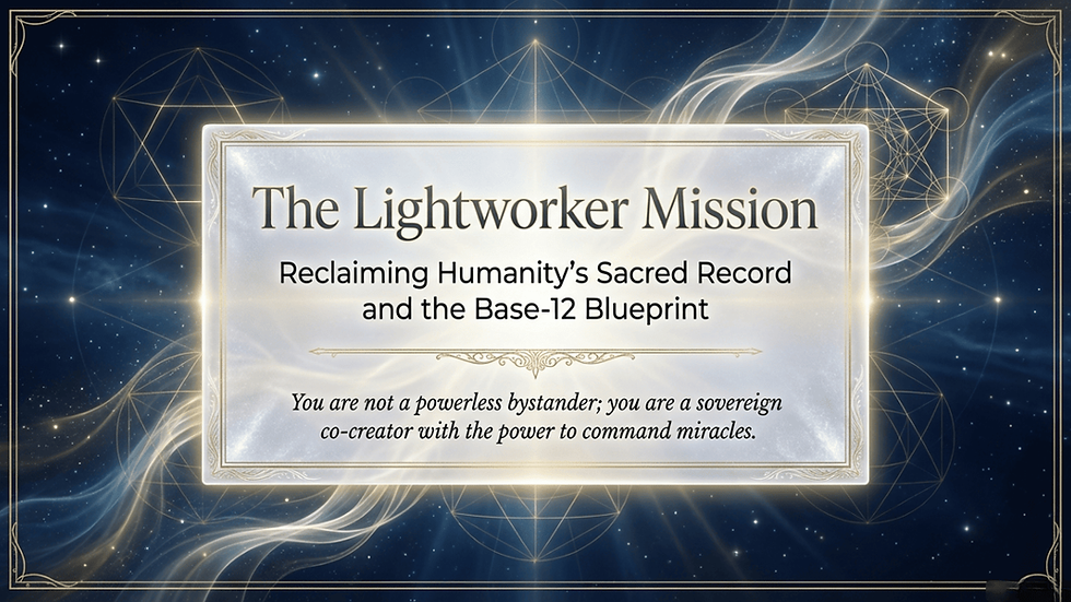 

The Lightworker Mission: Reclaiming Humanity’s Sacred Record. Welcome to the Energy of the New!