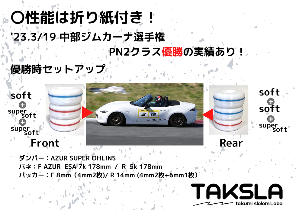 サムネイル： TAKSLA バンプラバー supersoft 8個セット 厚み15mm φ14mm用 パッカー2個付き